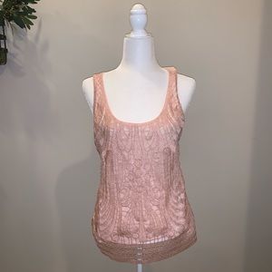 Pink Lace Tank